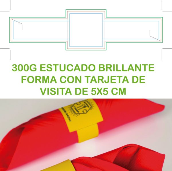 Servilleteros forma tarjeta de visita - Imagen 4