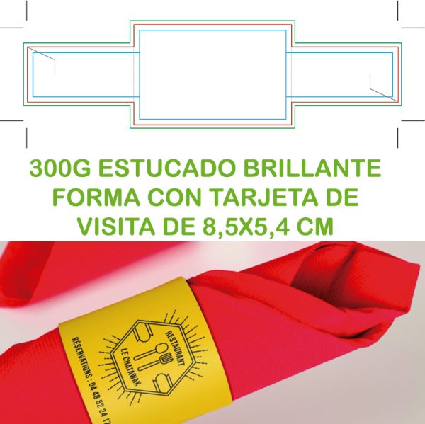 Servilleteros forma tarjeta de visita - Imagen 3