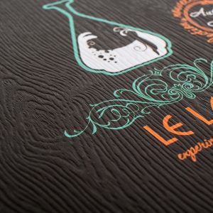 Flyer textura madera